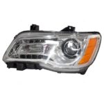 Drivers Halogen Headlight Headlamp with Chrome